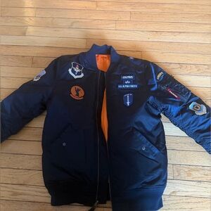 Alpha Industries Black Nylon Jacket. Never worn